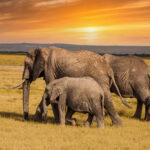 elephants with baby elephants kenya national park 2022 02 12 05 37 57 utc
