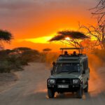 Tsavo East sunset with marcopolosafaris com